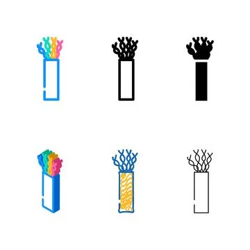 Concepts lan cable wire color icon vector Stock-Illustration