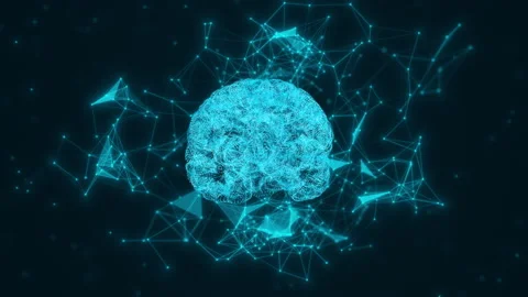 Conceptual 3D animation of Digital Brain... | Stock Video | Pond5