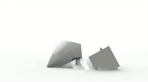 Conceptual 3d rectangular shapes melting 스톡 동영상 21844885