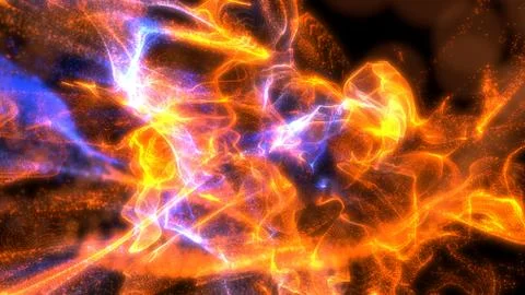 Conceptual abstract of quantum scape. 3d illustration Stock Illustration