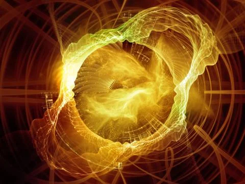 Conceptual Abstract Visualization Stock Illustration