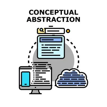 Conceptual abstraction illustrating data processing and visualization Stock Illustration