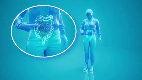 Conceptual animation of the gut microbiome Stock-Footage 304904496