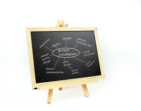 Conceptual of artificial intelligence (AI).  Stock Photos