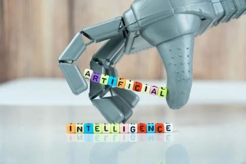 Conceptual artificial intelligence. Stock Photos