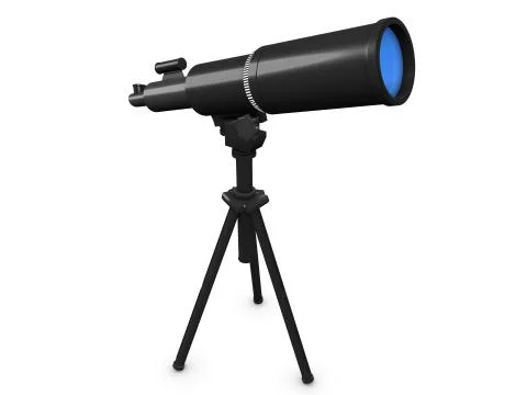 Conceptual astronomy telescope 스톡 일러스트