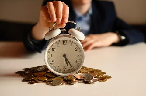 A conceptual background for saving and accumulating money for purchases, re.. Stock Photos