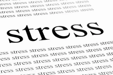 Conceptual background of stress Stock Photos