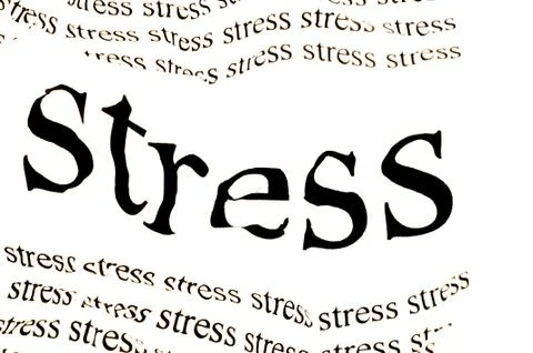 Conceptual background of stress Foto stock