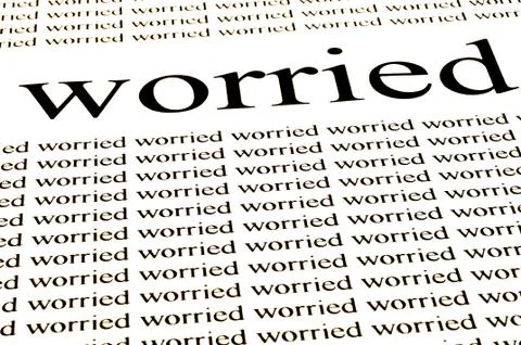 Conceptual background of worried situation Stock Photos