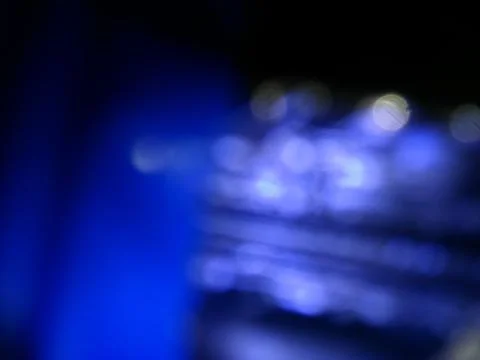 Conceptual blue gradient wallpaper with different elements and shiny parts Foto stock