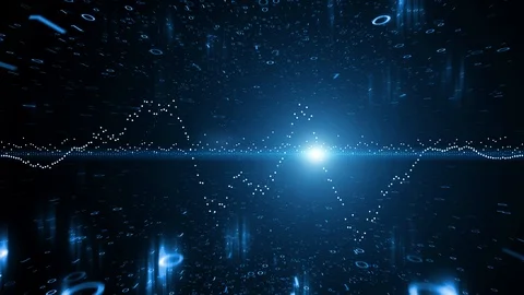 Conceptual business graphs animation with binary data Stock Footage 118405169