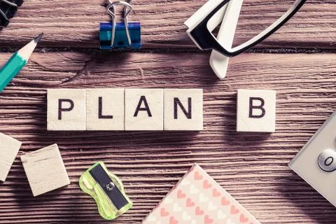 Conceptual business keywords on table with elements of game making Stock Photos