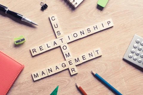 Conceptual business keywords on table with elements of game making Stock Photos