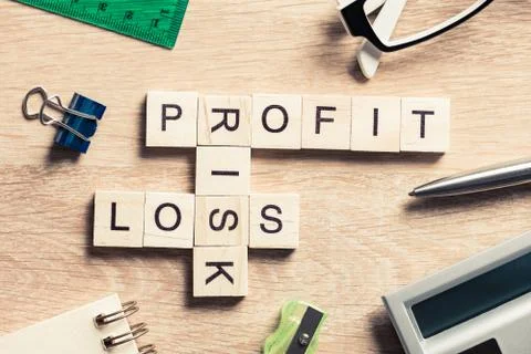 Conceptual business keywords on table with elements of game making Stock Photos