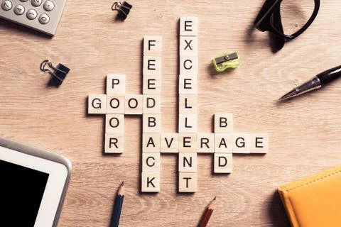 Conceptual business keywords on table with elements of game maki 스톡 사진