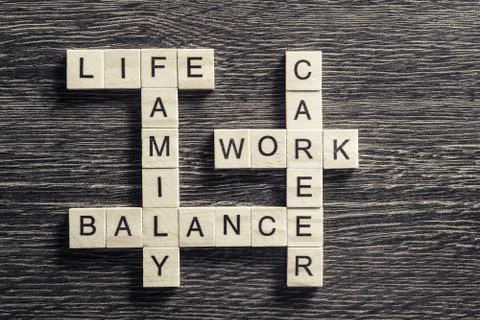 Conceptual business keywords on table with elements of game maki Stock Photos