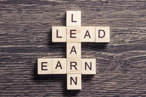 Conceptual business keywords on table with elements of game maki Stock Photos