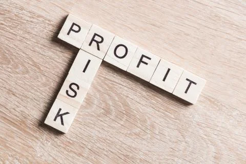Conceptual business keywords on table with elements of game making crossword Stock Photos