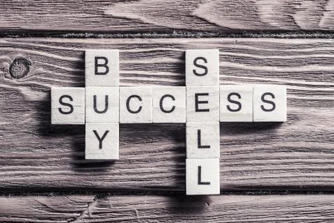 Conceptual business keywords on table with elements of game maki 스톡 사진