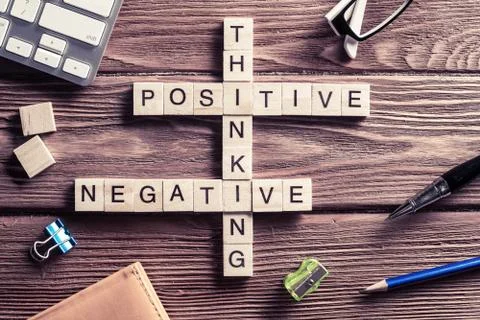 Conceptual business keywords on table with elements of game maki Stock Photos
