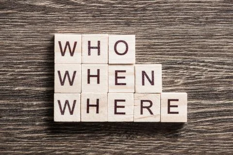Conceptual business keywords on table with elements of game making crossword Stockfoto's