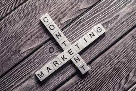 Conceptual business keywords on table with elements of game maki Stock Photos
