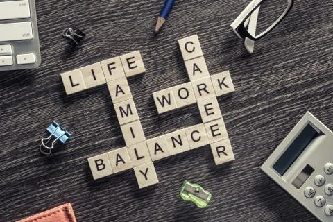 Conceptual business keywords on table with elements of game maki 写真素材