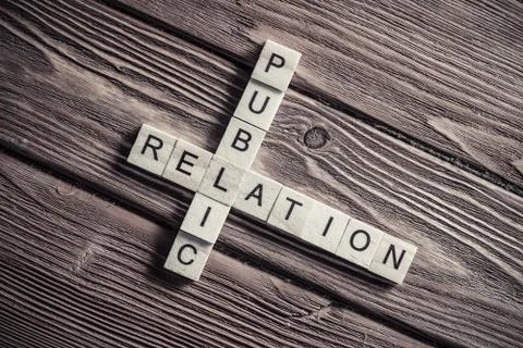 Conceptual business keywords on table with elements of game maki Stock Photos