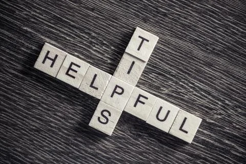 Conceptual business keywords on table with elements of game maki Stock Photos