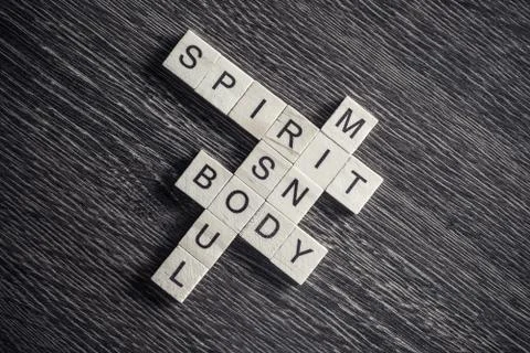 Conceptual business keywords on table with elements of game maki Stockfoto's