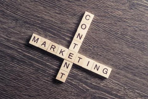 Conceptual business keywords on table with elements of game maki Stockfoto's