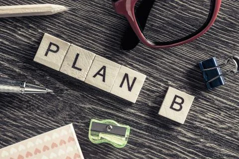 Conceptual business keywords on table with elements of game maki Stock Photos