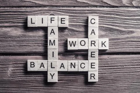 Conceptual business keywords on table with elements of game maki Stock Photos