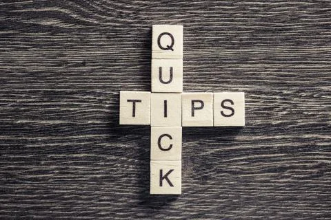 Conceptual business keywords on table with elements of game maki Stock Photos