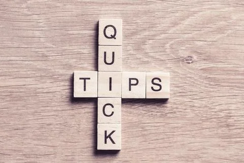 Conceptual business keywords on table with elements of game making crossword 스톡 사진