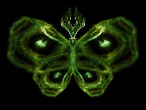 Conceptual Butterfly Stock Illustration