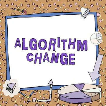 Conceptual caption Algorithm Change. Word for managed investment of assets of a イラスト素材