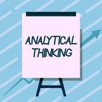 Conceptual caption Analytical Thinking. Business idea break down complex 스톡 일러스트