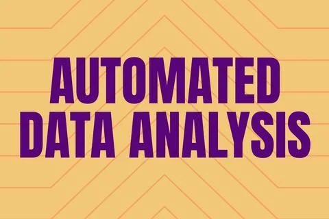 Conceptual caption Automated Data Analysis. Conceptual photo Artificial Stock Illustration