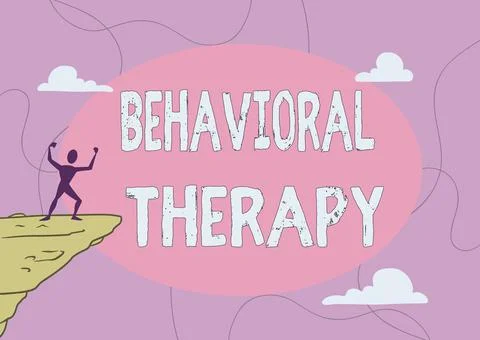 Conceptual caption Behavioral Therapy. Word Written on help change potentially Illustrazione stock