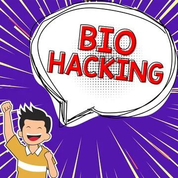 Conceptual caption Bio Hacking. Business overview exploiting genetic material Stock Illustration