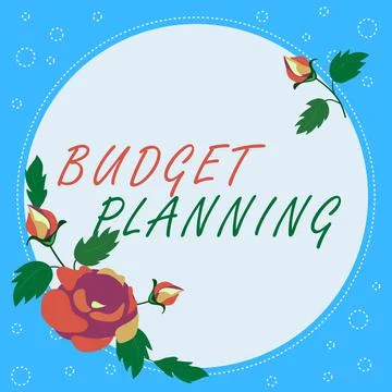 Conceptual caption Budget Planning. Business concept process of constructing a Stock Illustration