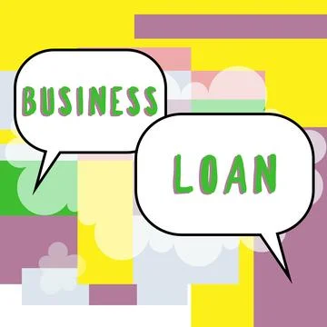 Conceptual caption Business Loan. Internet Concept Credit Mortgage Financial Ilustração Stock