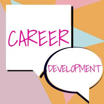 Conceptual caption Career DevelopmentLifelong learning Improving skills to get a Illustrazione stock