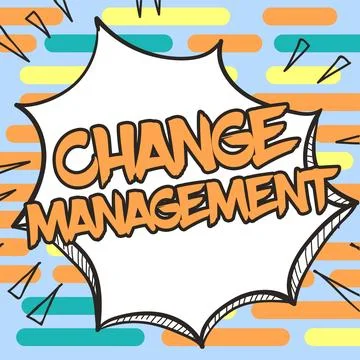 Conceptual caption Change Management. Word Written on Replacement of leadership Stock Illustration