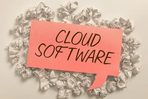 Conceptual caption Cloud Software. Business concept The level of prices relating Stock Photos