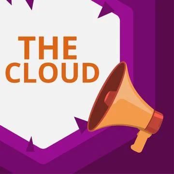 Conceptual caption The Cloud. Word Written on Programs used in Storing Accessing イラスト素材