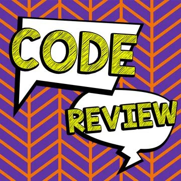 Conceptual caption Code Review. Business overview going over a subject in study 스톡 일러스트