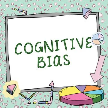 Conceptual caption Cognitive Bias. Concept meaning Psychological treatment for Ilustración de archivo